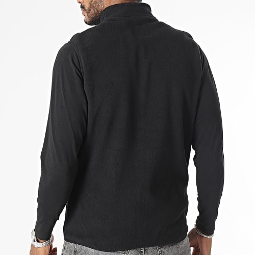 Veste Polaire Zippée Sans Manches Flame Fleece Noir