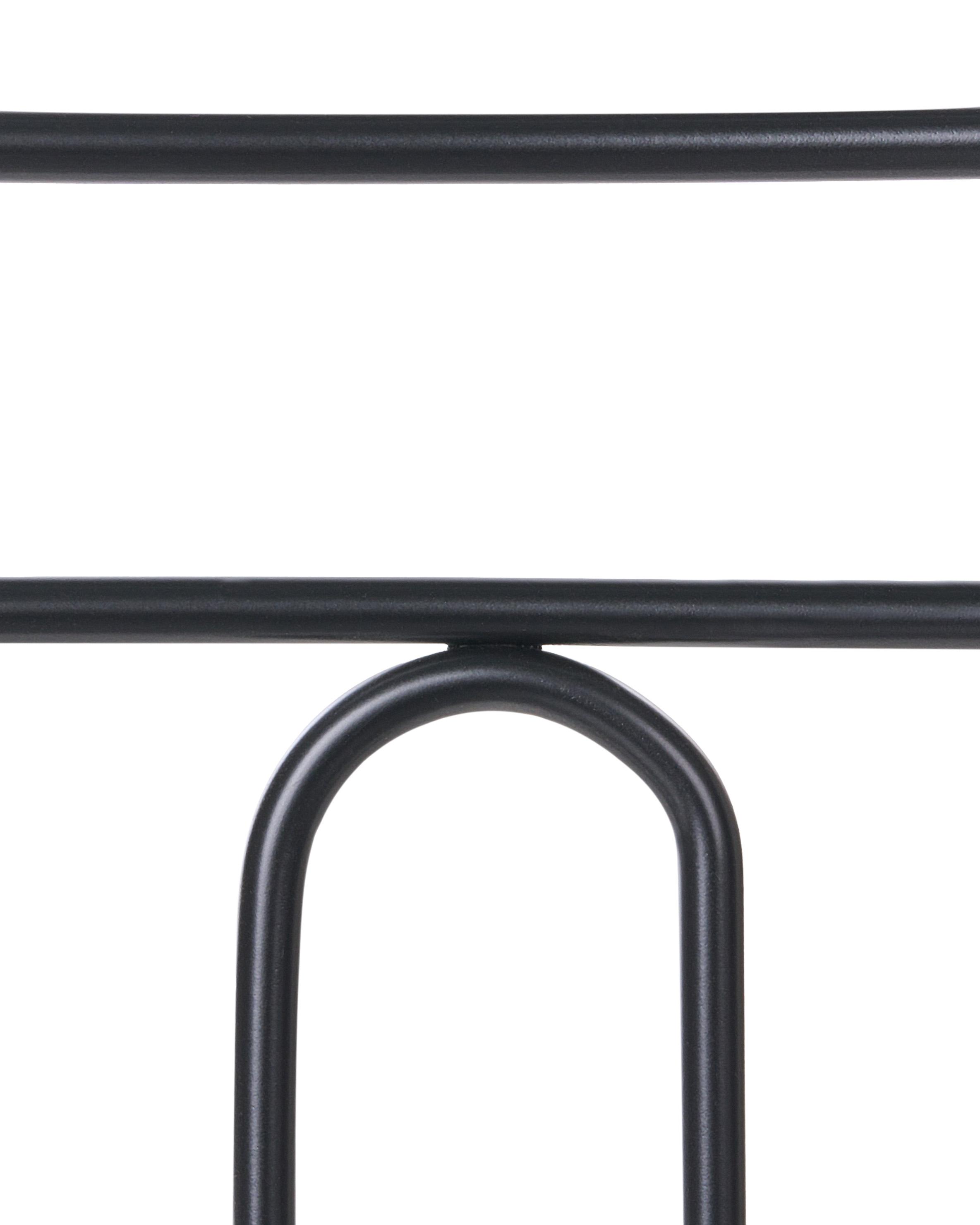 Set van 2 tuinstoelen AGEROLA Metaal Zwart