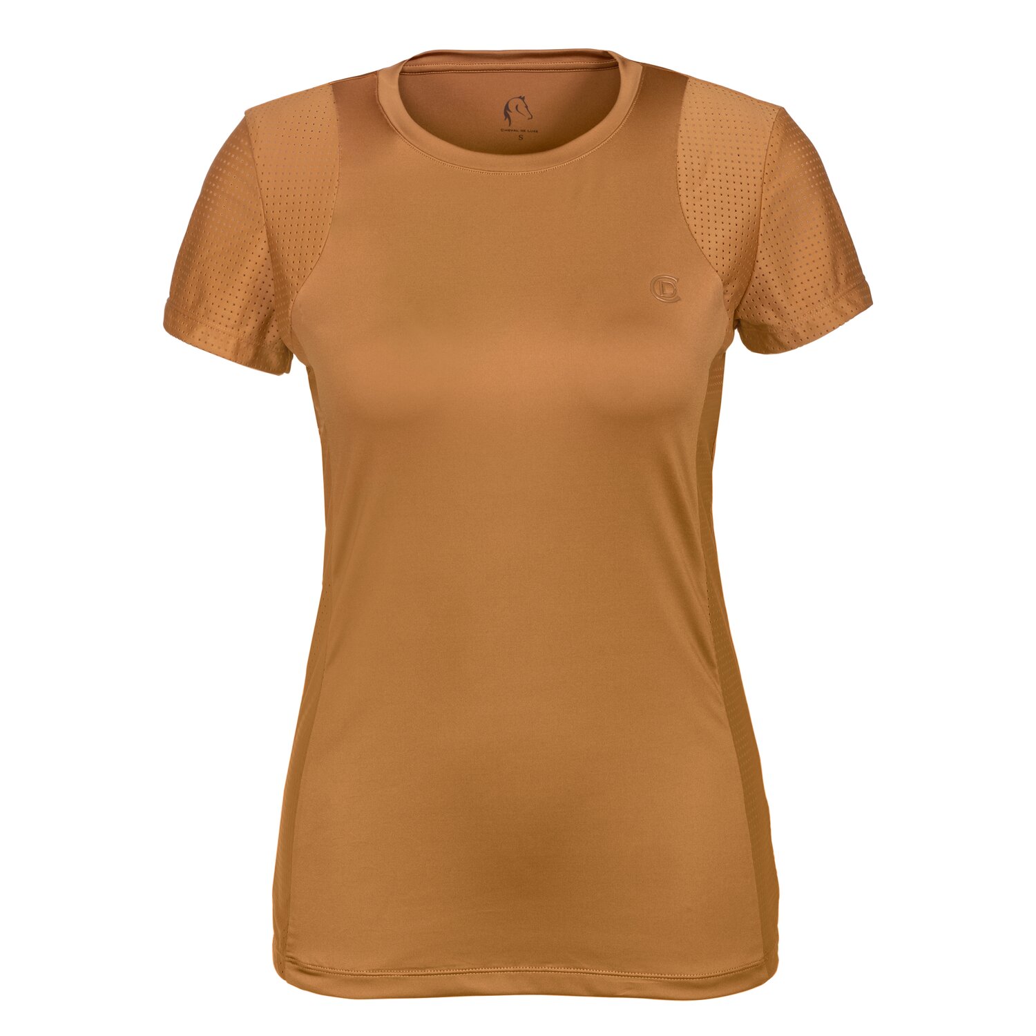 Cheval de Luxe Funktions-T-Shirt - camel