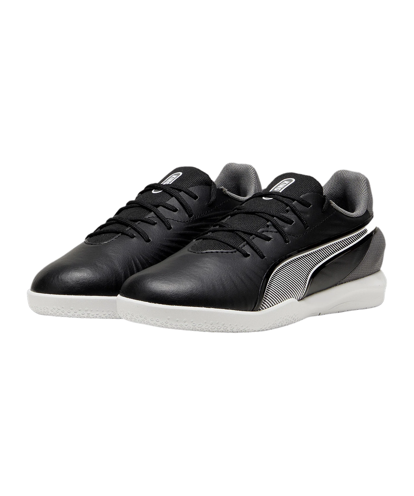 PUMA KING Match IN Eclipse Kids Schwarz Weiss F01