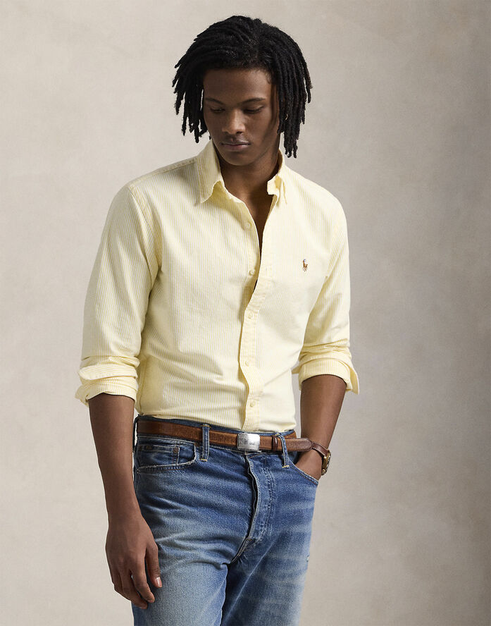 Polo Ralph Lauren CLASSIC OXFORD-CUBDPPCS UNI STRIPE 6636d yellow oxford/white