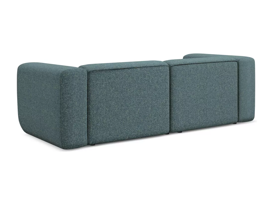 Canapé modulable 3 places en tissu texturé - jeans - EKAHI