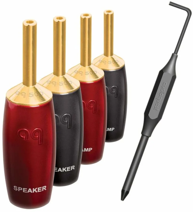 Audioquest 507 Series Gold (lot de 4) Fiches bananes et fourches