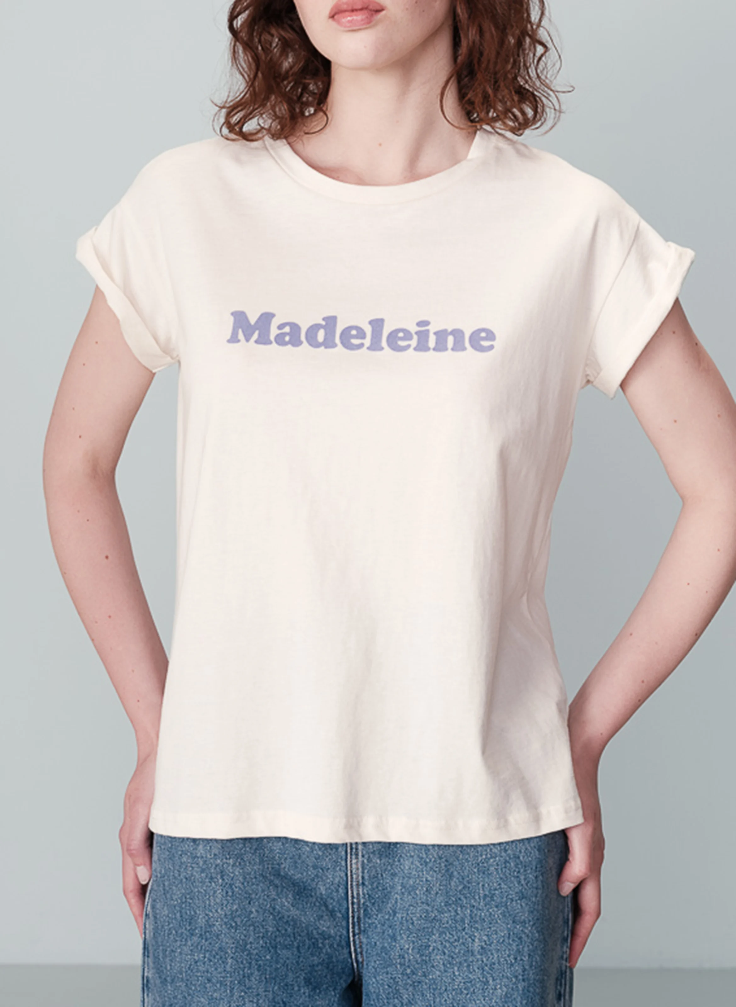NOODLE - Tee-shirt à message imprimé en coton | Violet