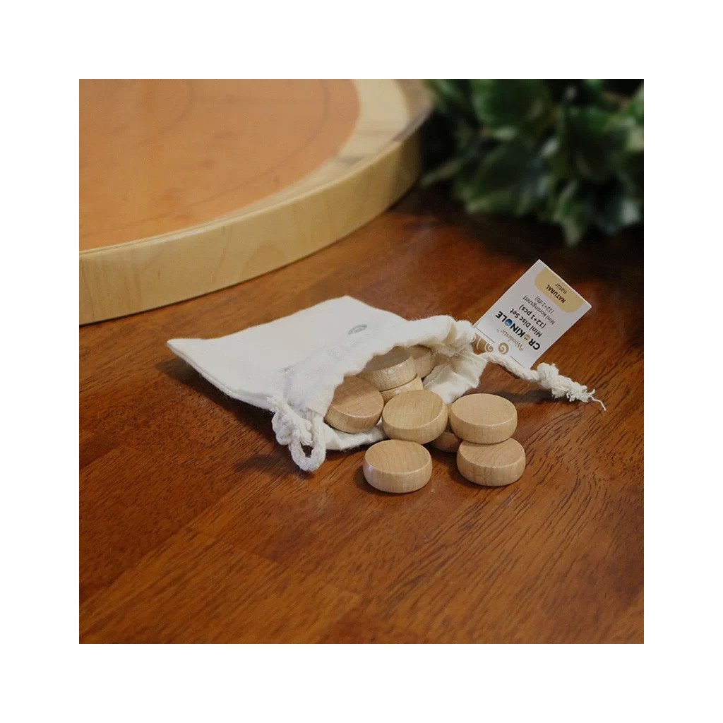 Ensemble de palets Woodestic Crokinole Mini (Naturel)
