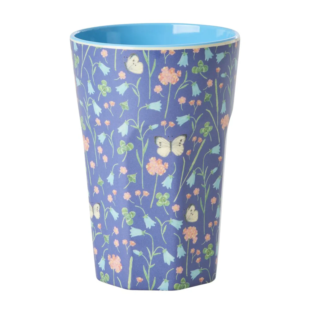 RICE  Melamine Butterfly Field Print Tall kop - 400 ml.