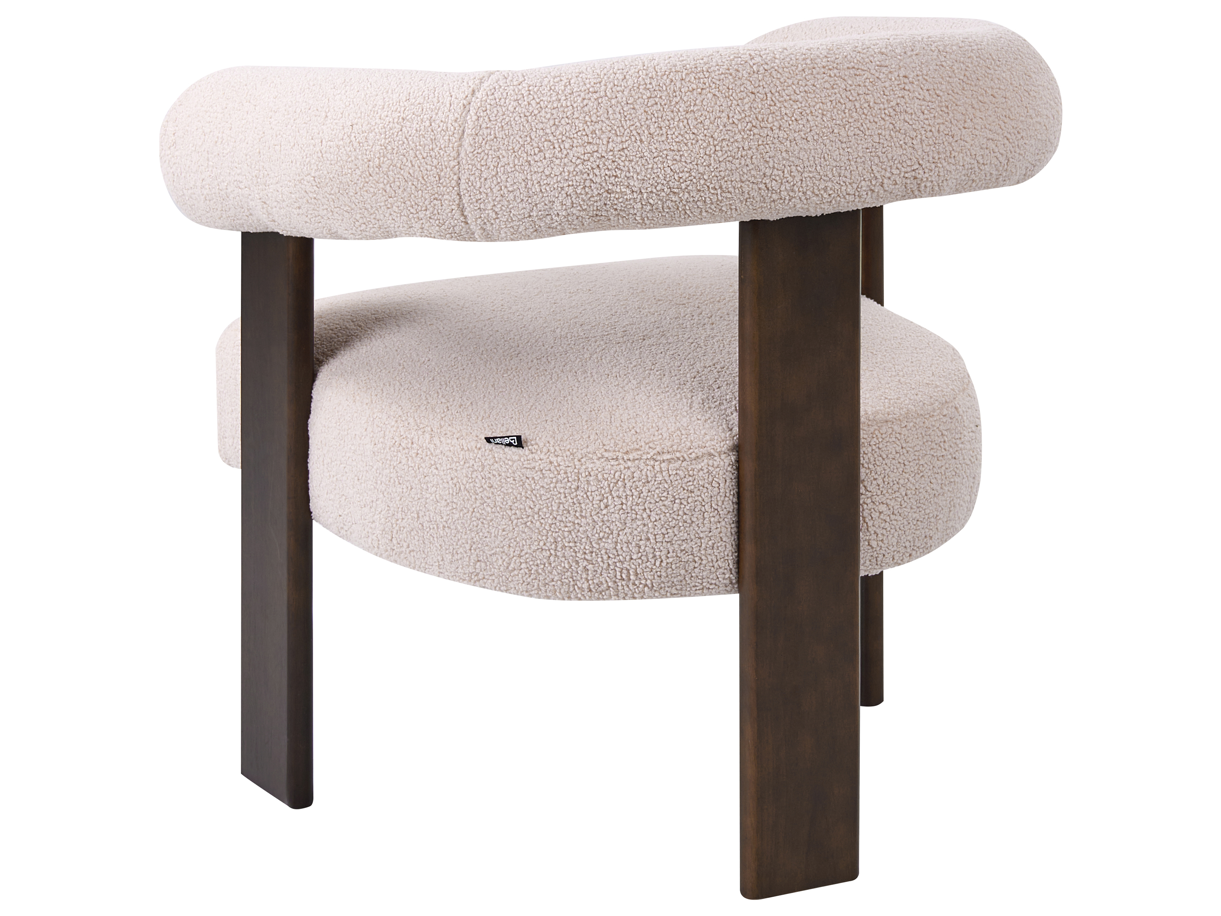 Bankenset ILBRO Bouclé Donkerbruin/beige