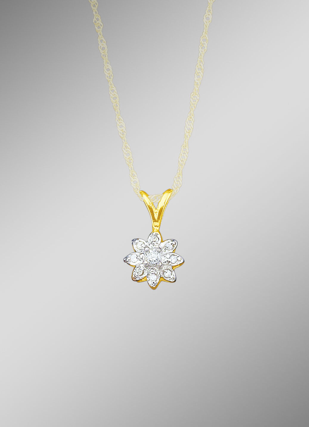 Anhänger mit Brillant und Diamanten