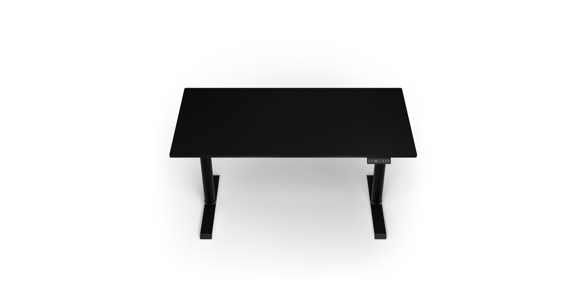 ArozziArena Nordico Sit/Stand Desk - Black gaming desk  (Zwart)