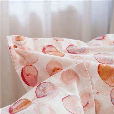 Linge de lit flanelle motifs poudrés - BECQUET CRÉATION