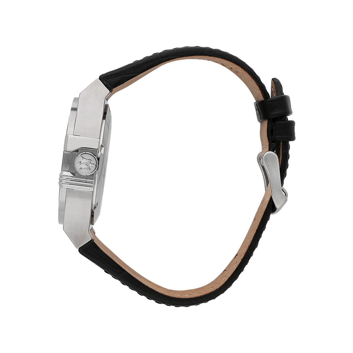 Montre MASERATI homme automatique acier bracelet cuir noir