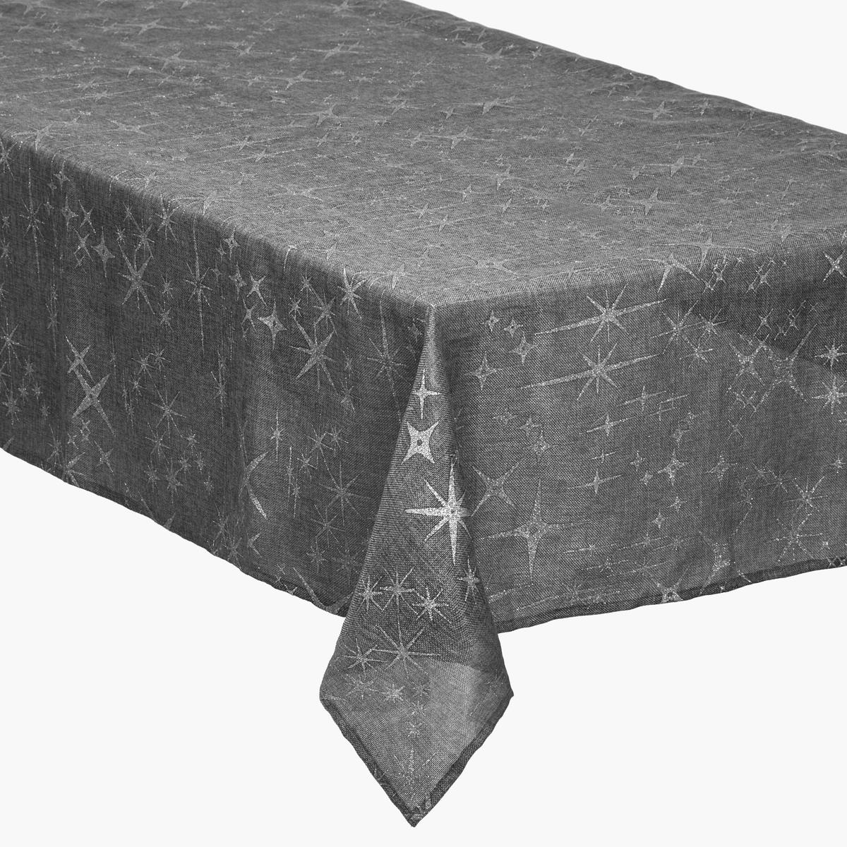 NAPPE CANEVA ETOILE GRIS 140X360CM