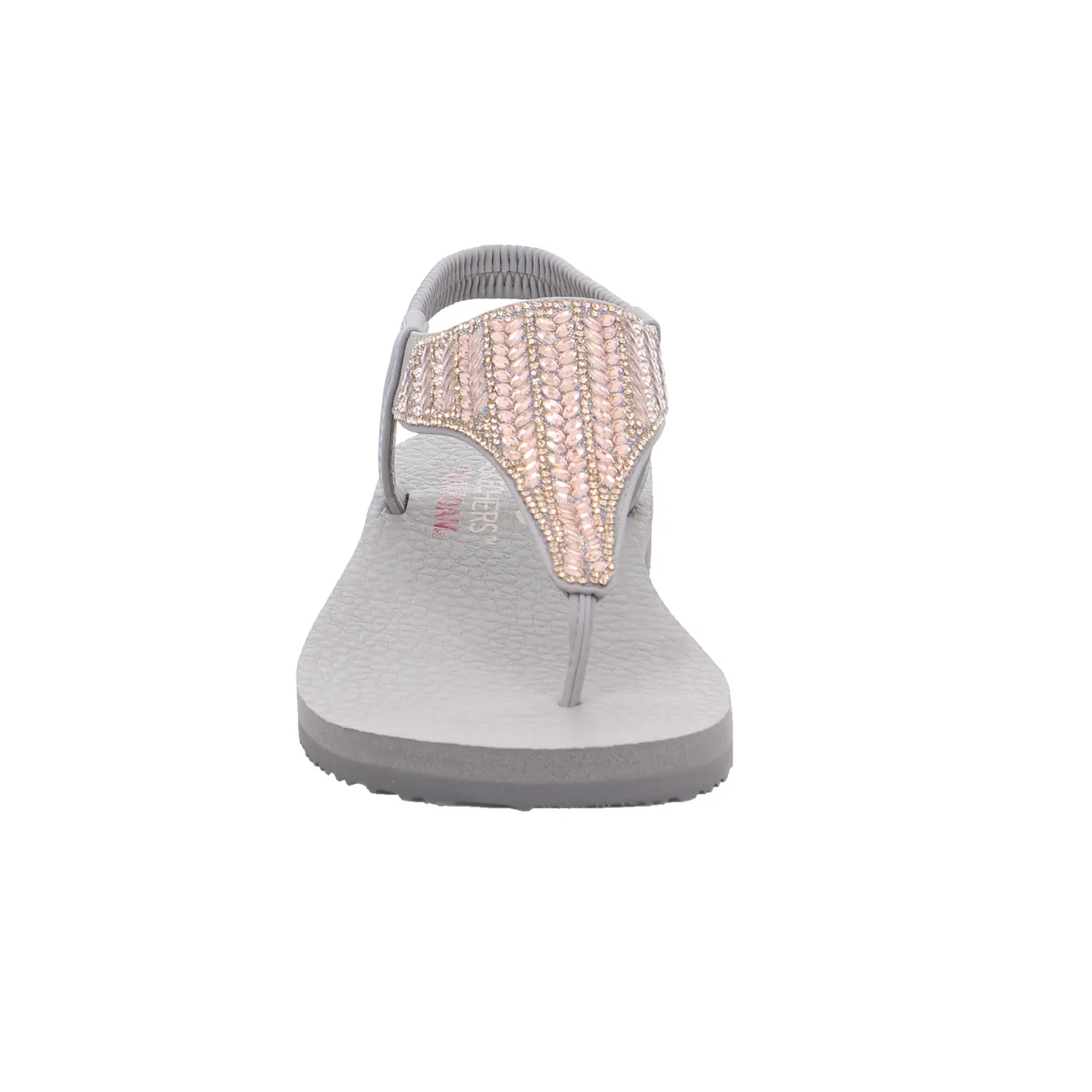 SKECHERS Sandalette Taupe Lederimitat