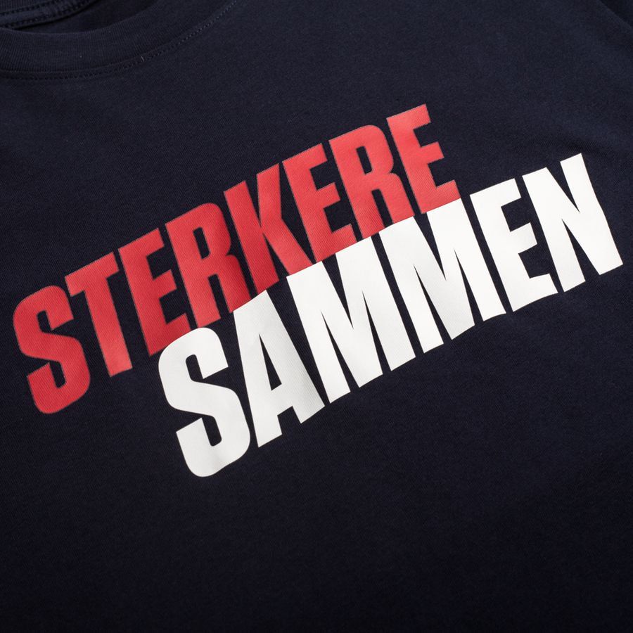 Norvège T-Shirt Sterkere Sammen - Bleu Marine