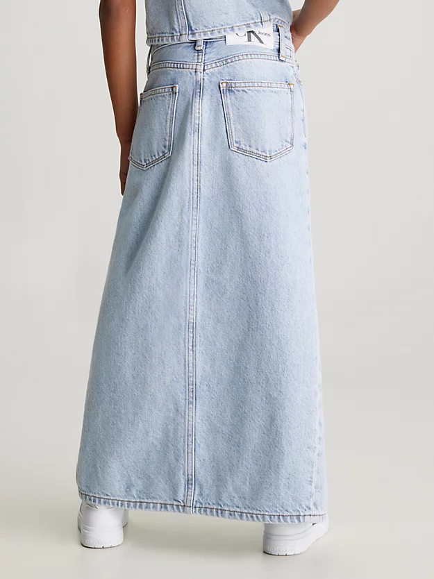 Saia longa de jeans
