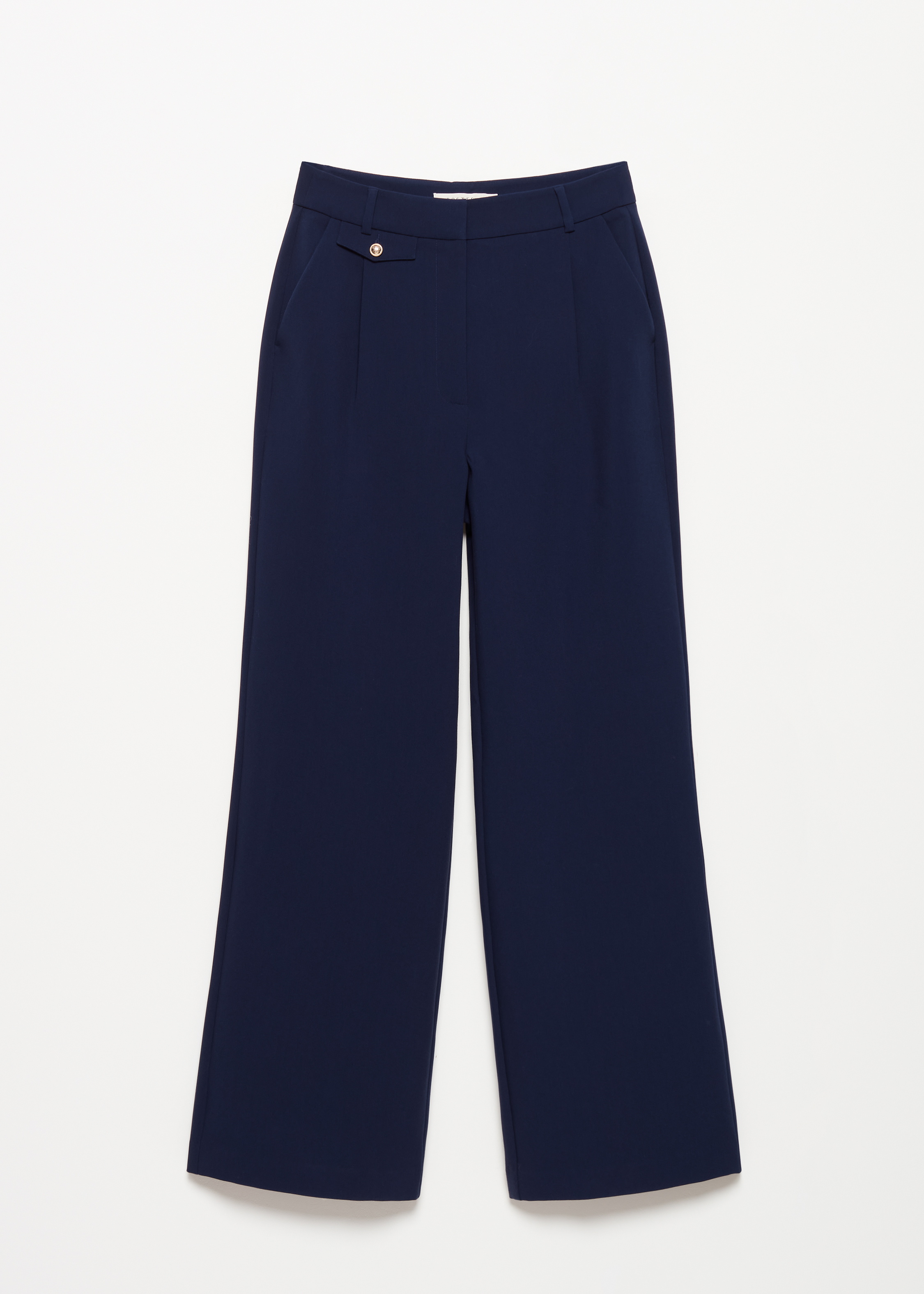 Wijde pantalon met sierdetail