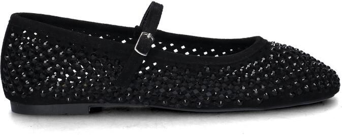Nelson ballerina's met strass zwart