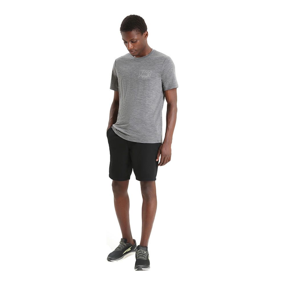 Icebreaker TECH LITE II - Tee-shirt Homme gritstone hthr