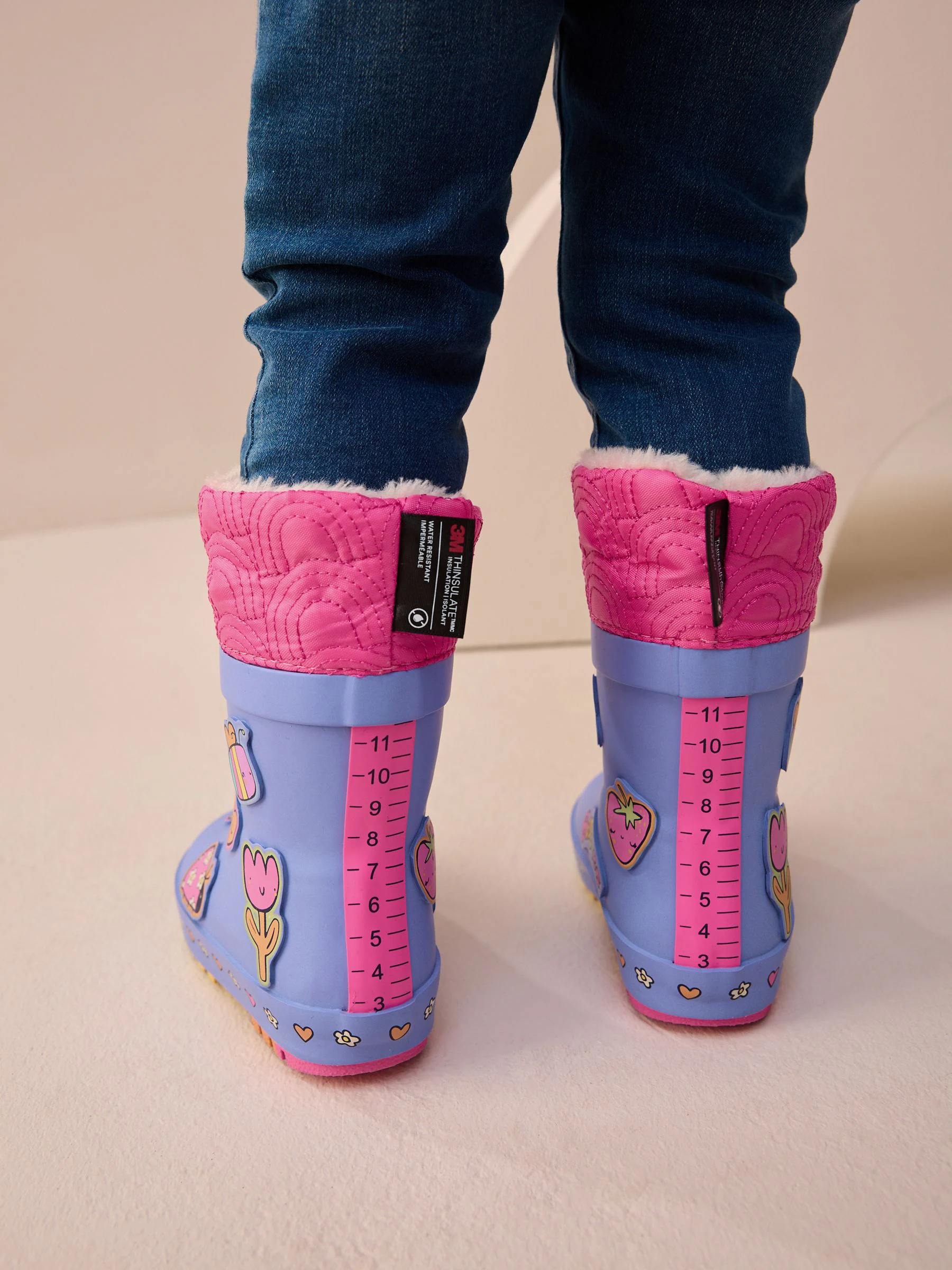 Paars - Character Thinsulate Lined Cuff Wellies