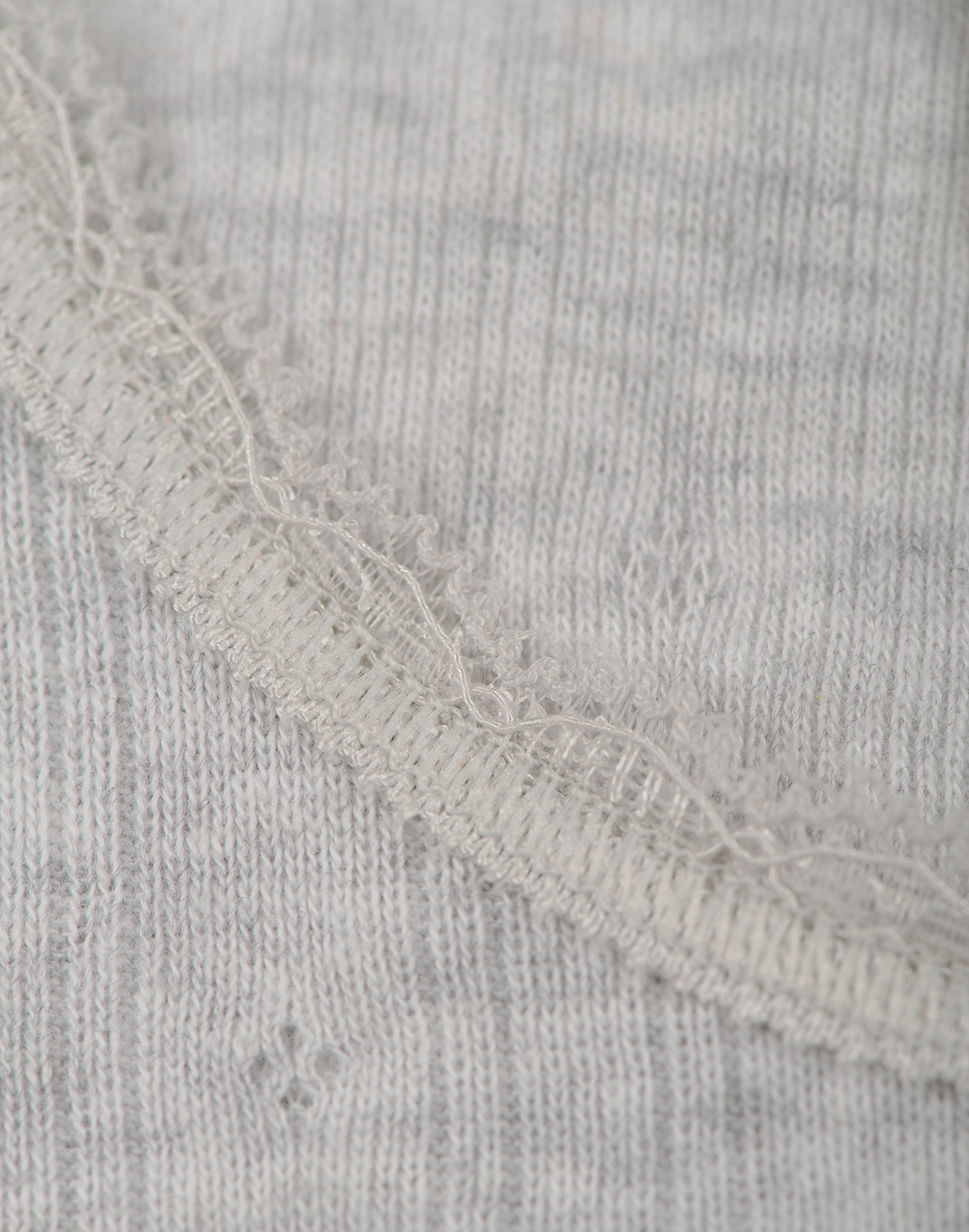 Pointelle T-shirt van katoen voor kinderen