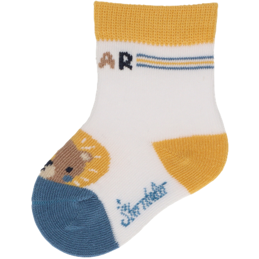 Sterntaler Baby-Socken 3er-Pack Löwe weiß
