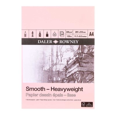Daler Rowney A4 Heavyweight Pad : 220 GSM