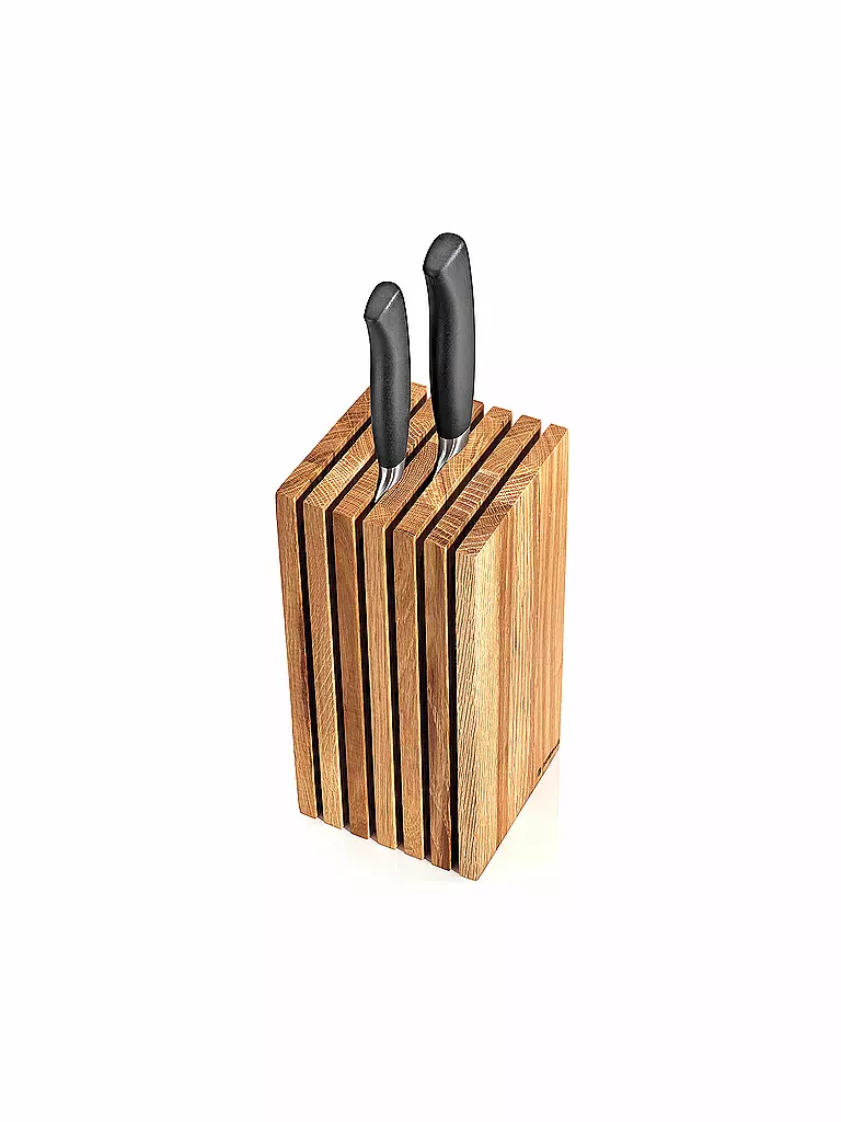 ZASSENHAUS Messerblock 13x26cm Eiche braun