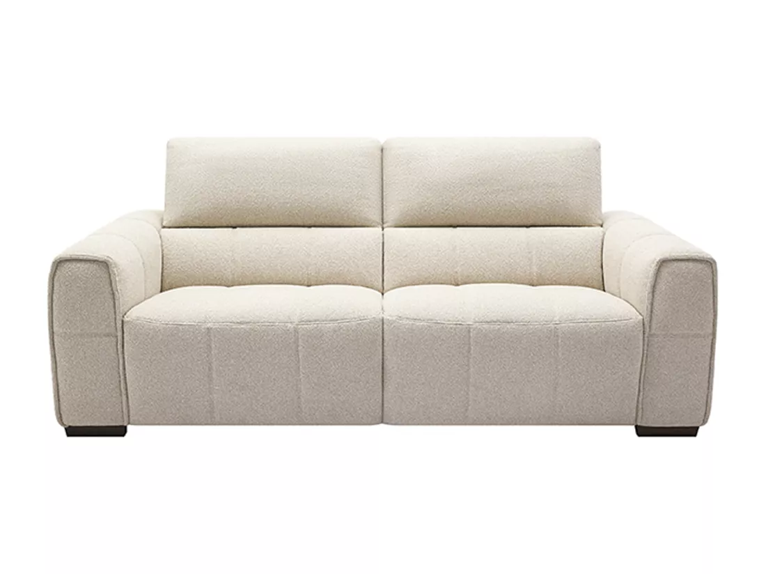 Canapé 3 places en tissu chiné beige SAVATO