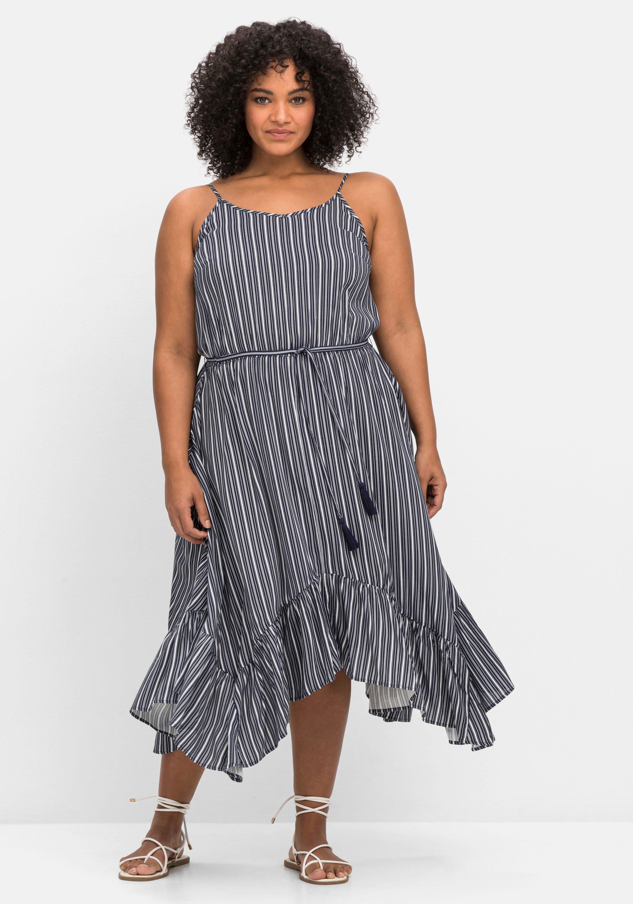 Kleid mit schwingendem Volantsaum