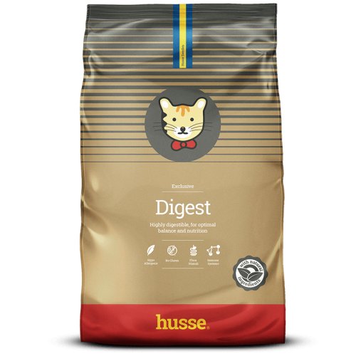 Ração Digestiva Exclusiva Husse para Gatos, Sabor Cordeiro