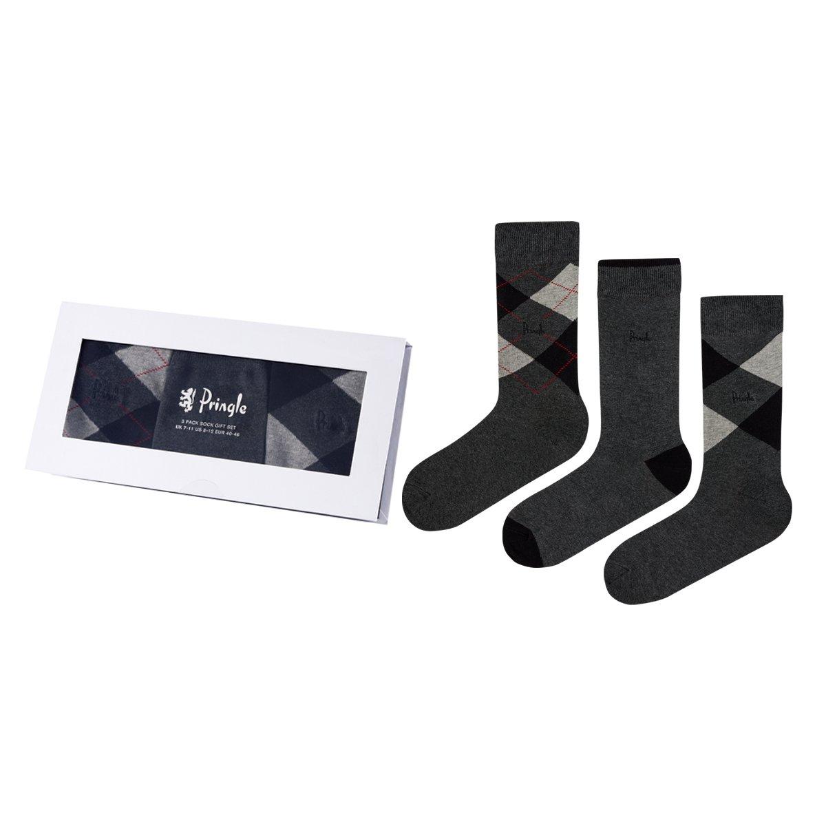 Pringle Argyle Gift Box Cotton Socks 3 Pack