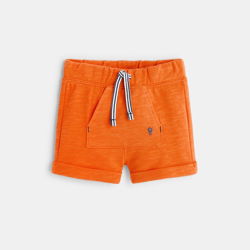 Short en molleton orange bébé garçon Orange
