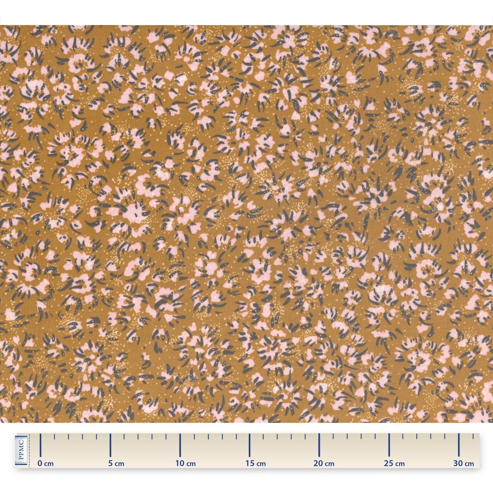 Coupon Tissu Enduit De 35Cm Gypso Ocre