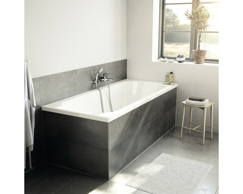 Dubbel bad, rechthoekig bad, Ideal Standard Hotline, 80 x 180 cm, alpinewit, glad, K275001
