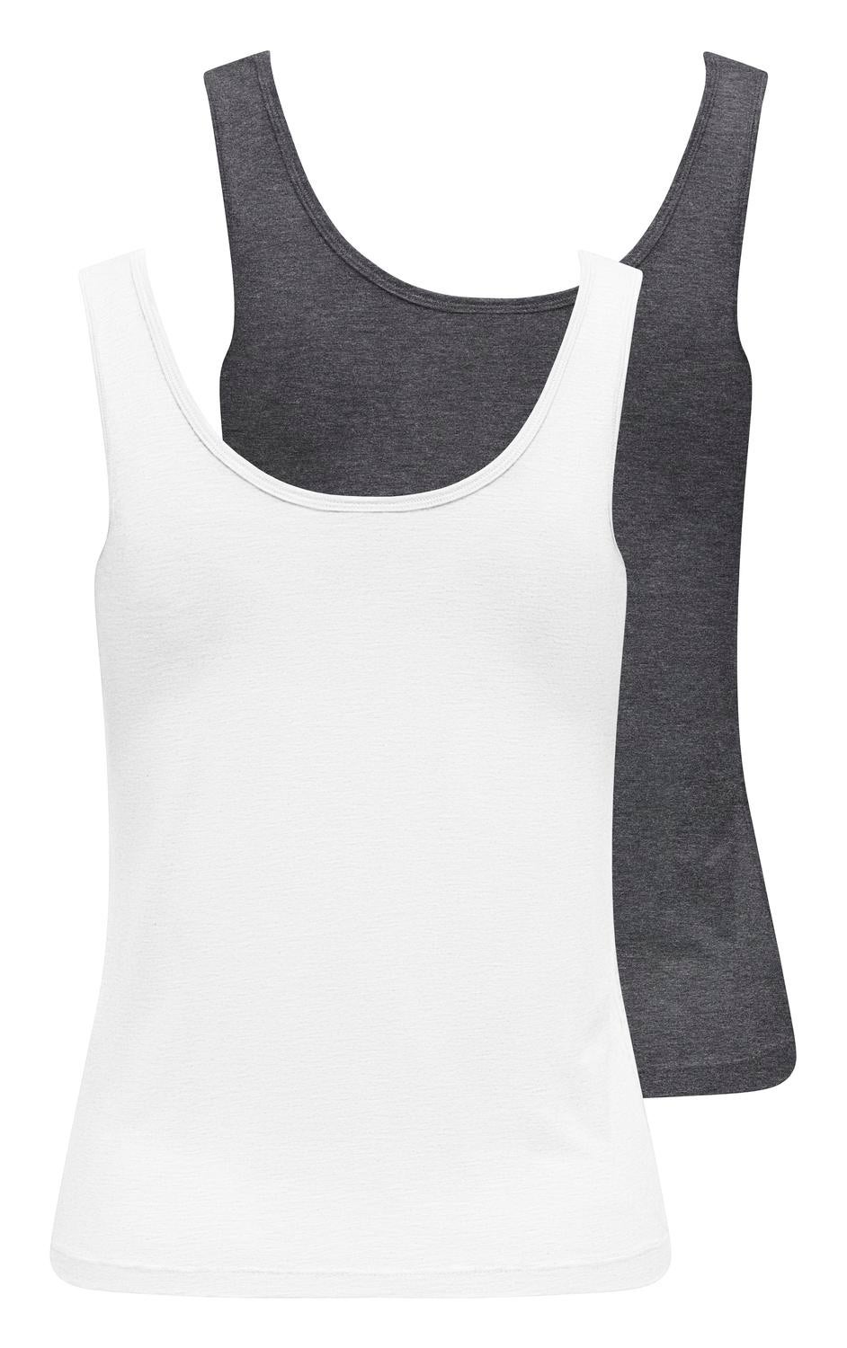 JDYMILA Tanktop Dark Grey Melange