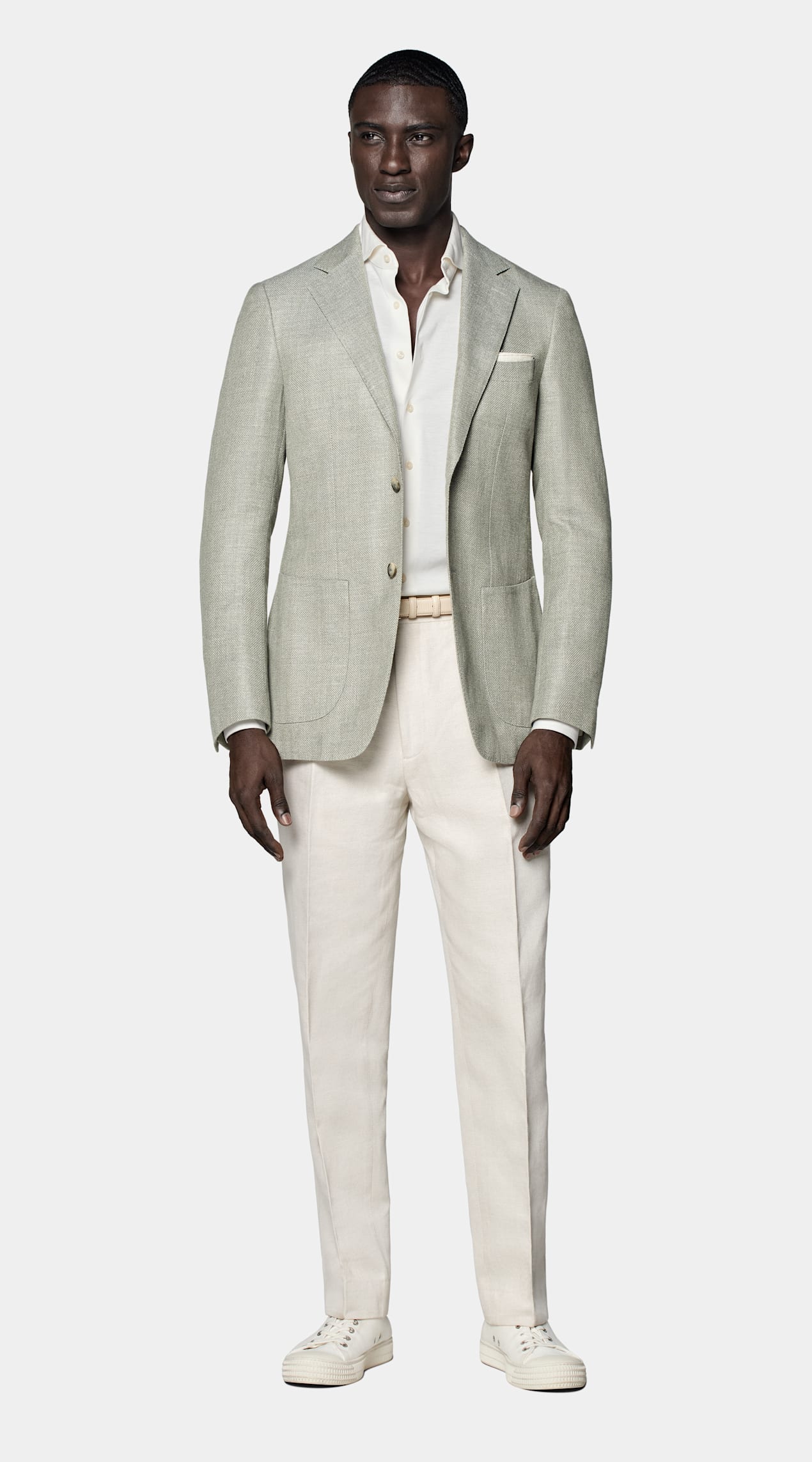 Blazer Havana coupe Tailored vert clair