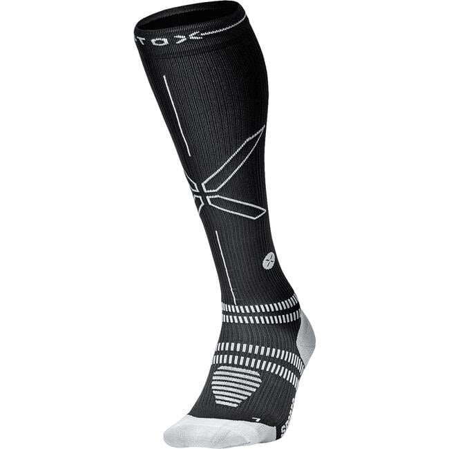 STOX Sports Socks Women - Black / Light Grey - W2 - 1 Paar
