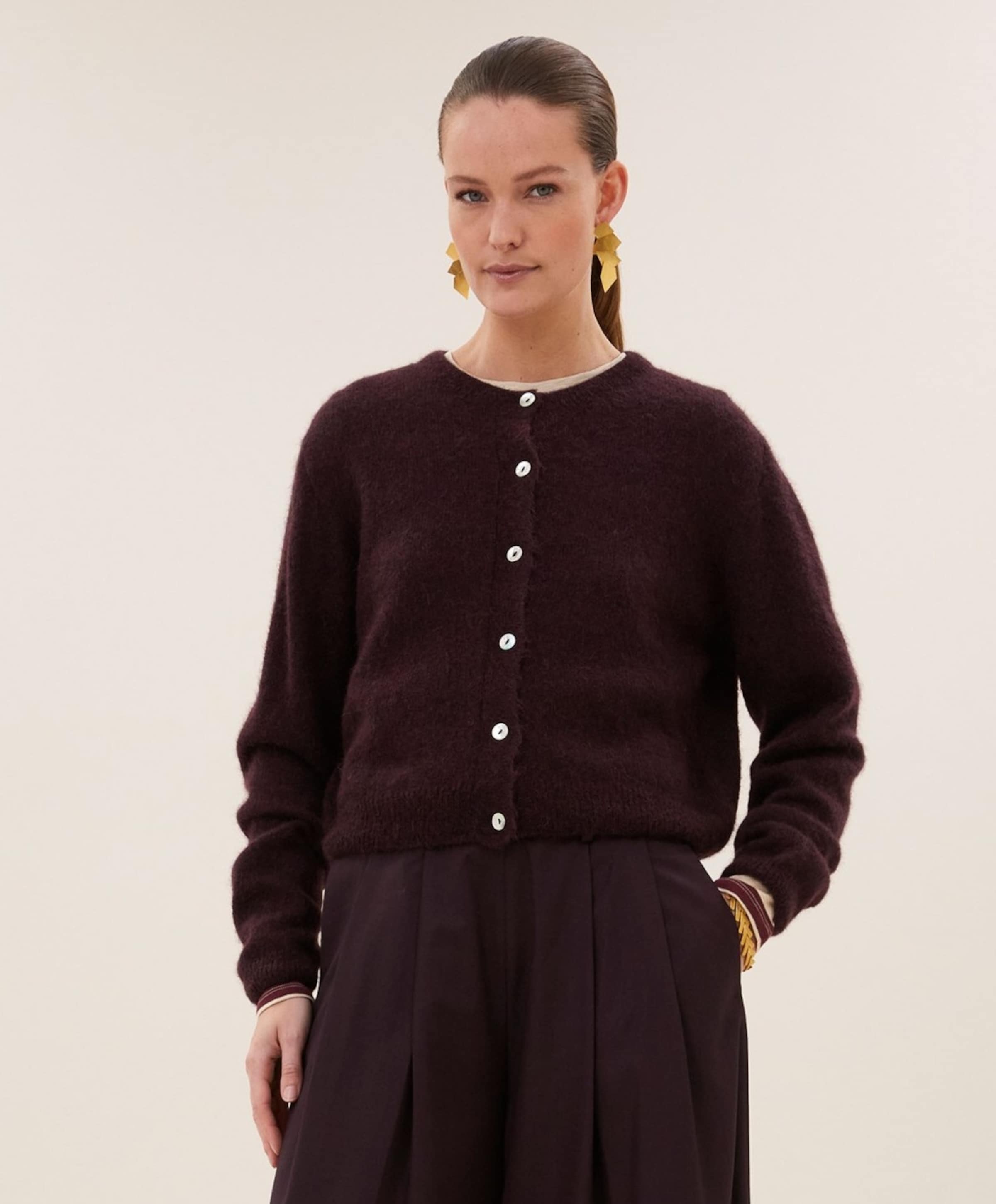 by-bar Dames vest bordeaux