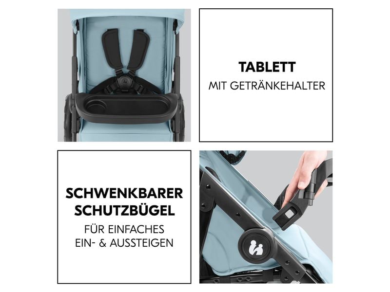 Hauck Buggy Shop N Care Dusty Blue Kinderwagen für die Stadt