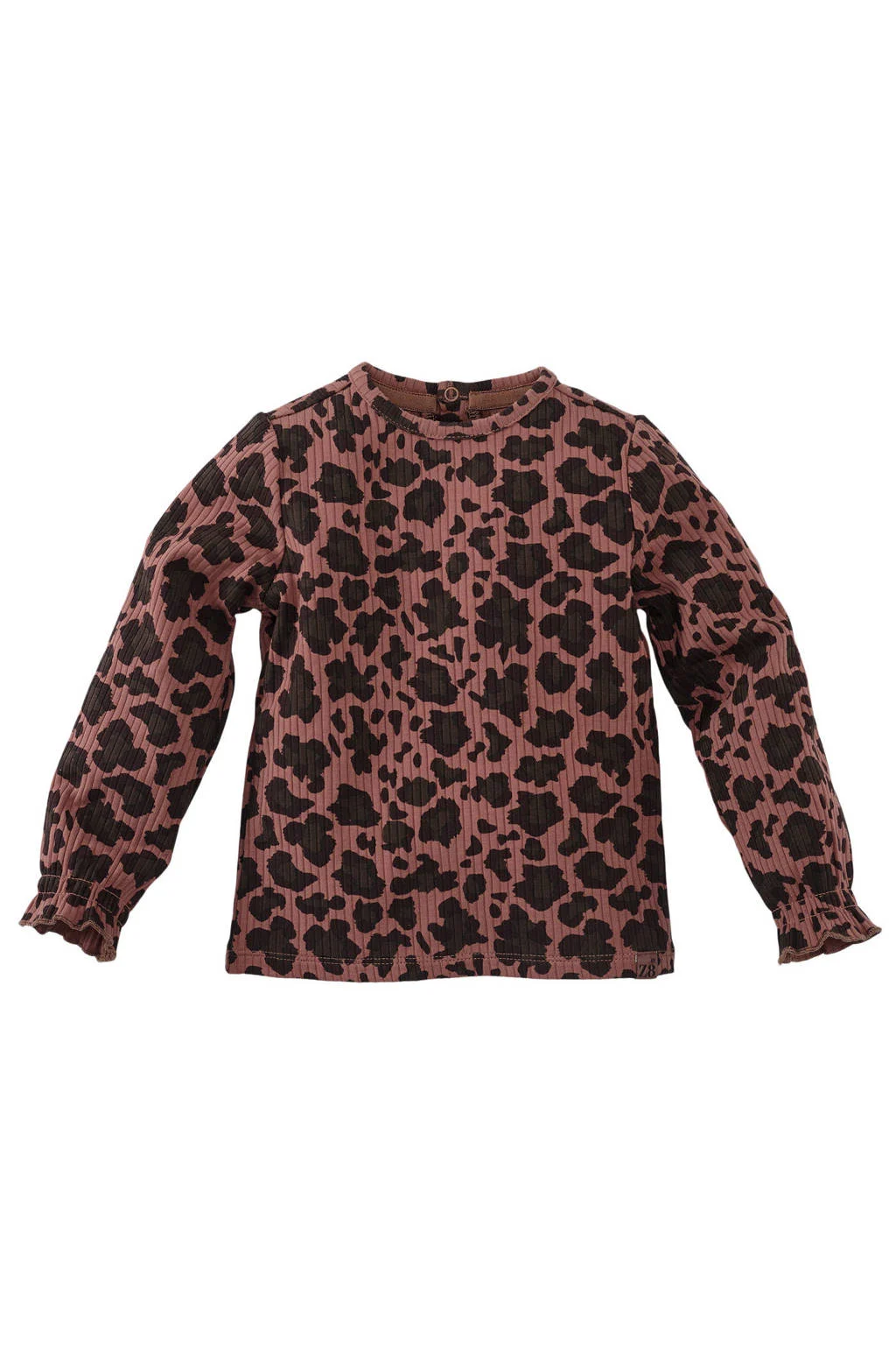 Z8 mini longsleeve Jaina met panterprint bruin
