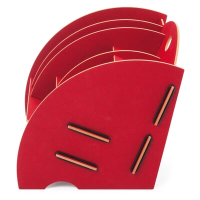 Werkhaus Organisator klein, Rot