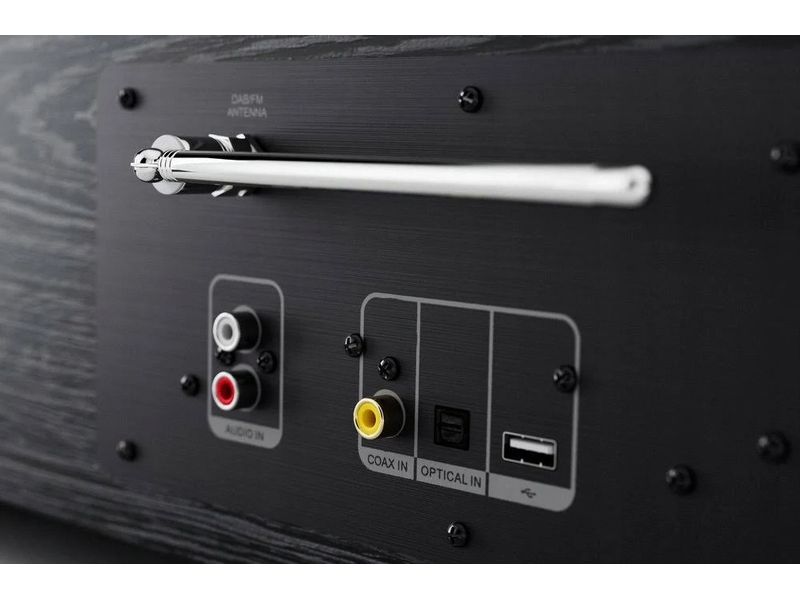 Pinell Stereoanlage Supersound 901 Schwarz Hi-Fi System mit CD-Player, Bluetooth, DAB /FM-Radio und integriertem Subwoofer