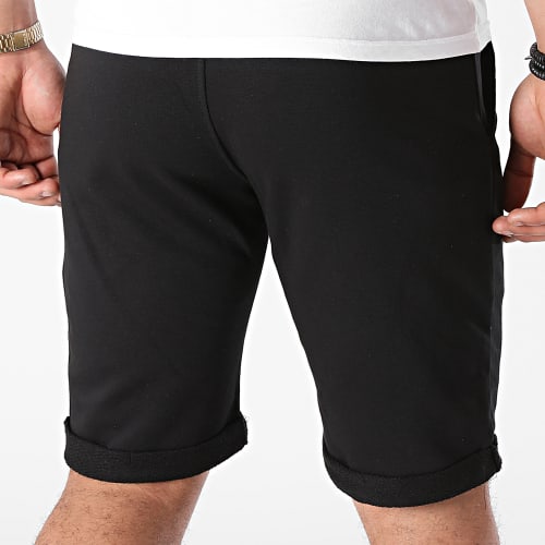 Short Jogging Logo Noir Blanc