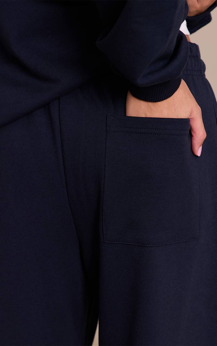 Bleu Marine Jogging À Revers En Molleton De Coton Épais 440 G/m²