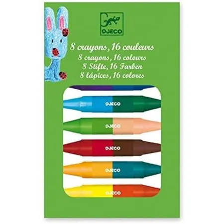 Djeco Farben: 8 Doppelstifte