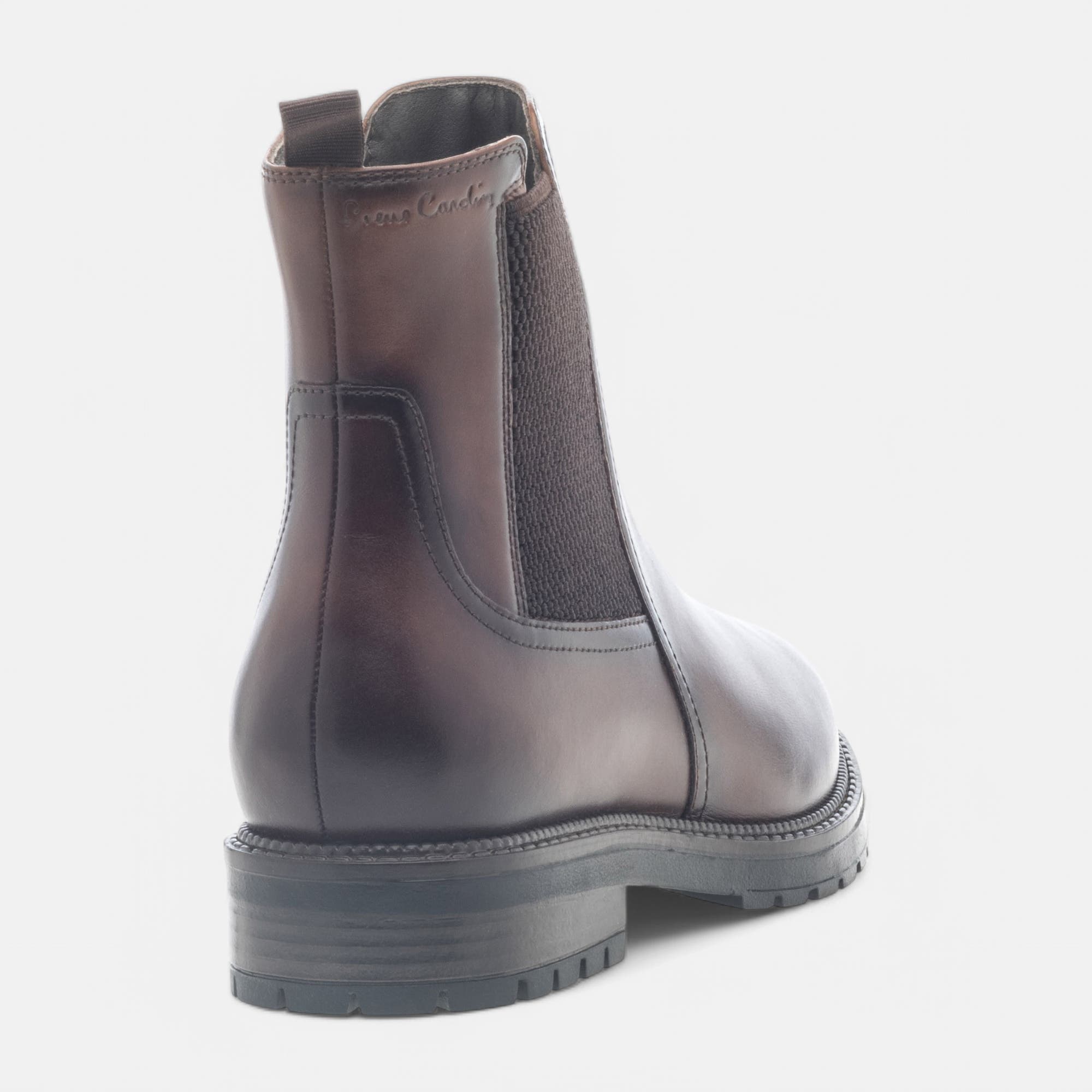 Boots chelsea Femme en cuir cognac