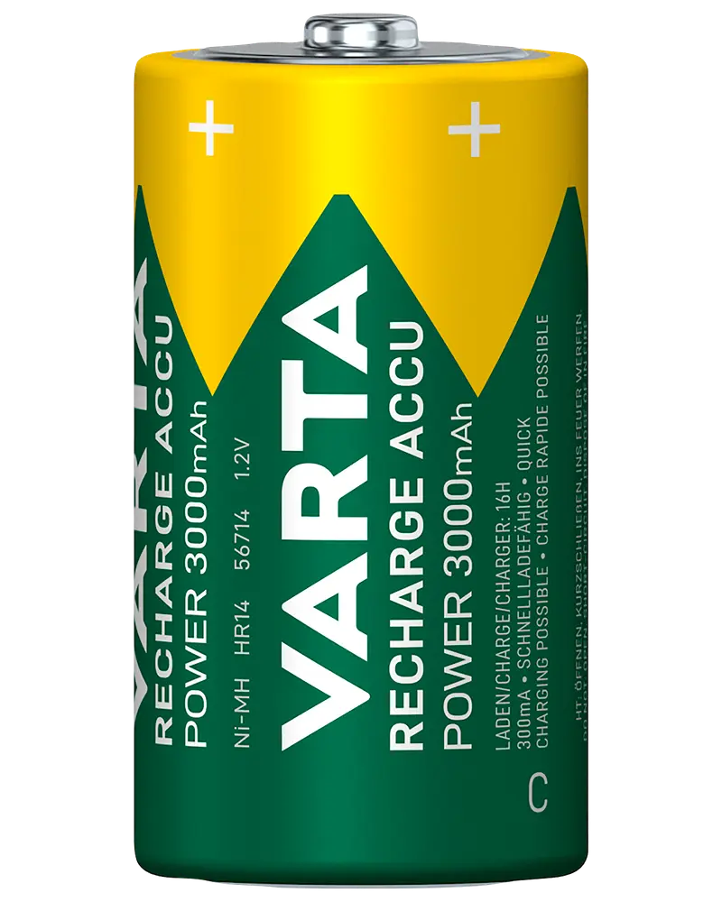 VARTA Genopladelig batteri - C 3000mAh 2-pak