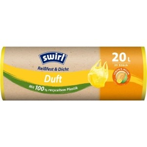 SWIRL Duft-Müllbeutel 20l Lemon-Melon, 25 Stück
