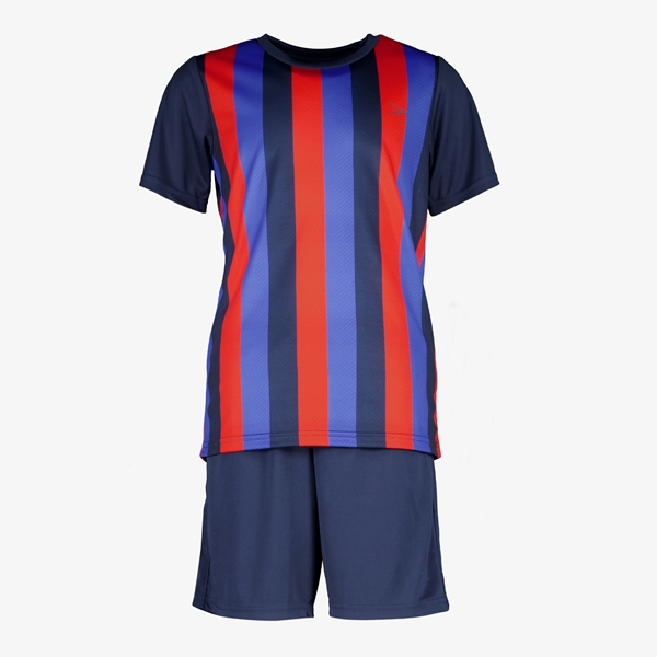 Dutchy tweedelige kinder sportset blauw rood