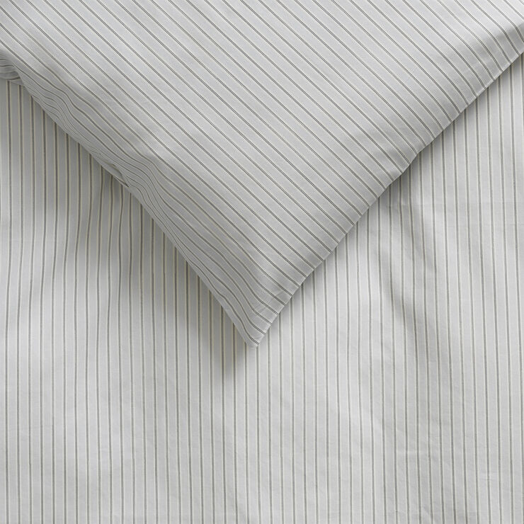 by KlipKlap Sengetøj voksen Alfred stripe moon grey